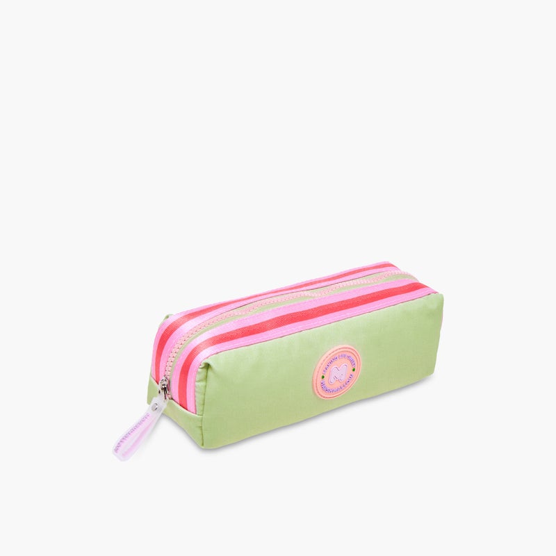 MARSHMALLOW Pouch-Fresky -1 Cmprt-Girls- (Polyester) Green \ 22X8X7 - Image 2